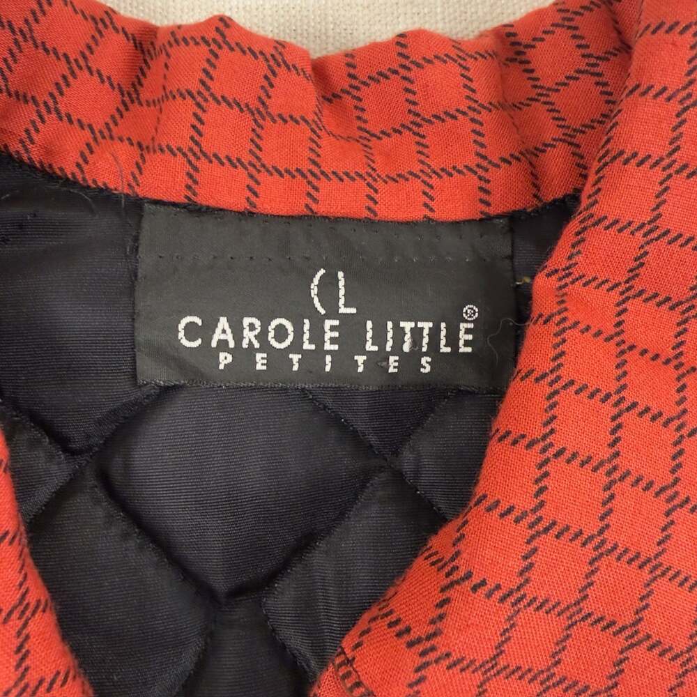 Carole Little Petites Vintage Quilted Floral Toggle Jacket Mustard Yellow - Picture 3 of 7